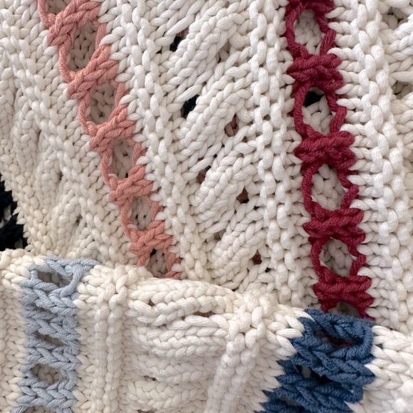 Ba&sh crochet multi colored sweater Size Small excellent condition! - Picture 13 of 13